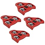 BV Bike Cleats Compatible with Peloton Look Delta (9 Degree Float) - Indoor Cycling & Road Bike Bicycle Cleat Set