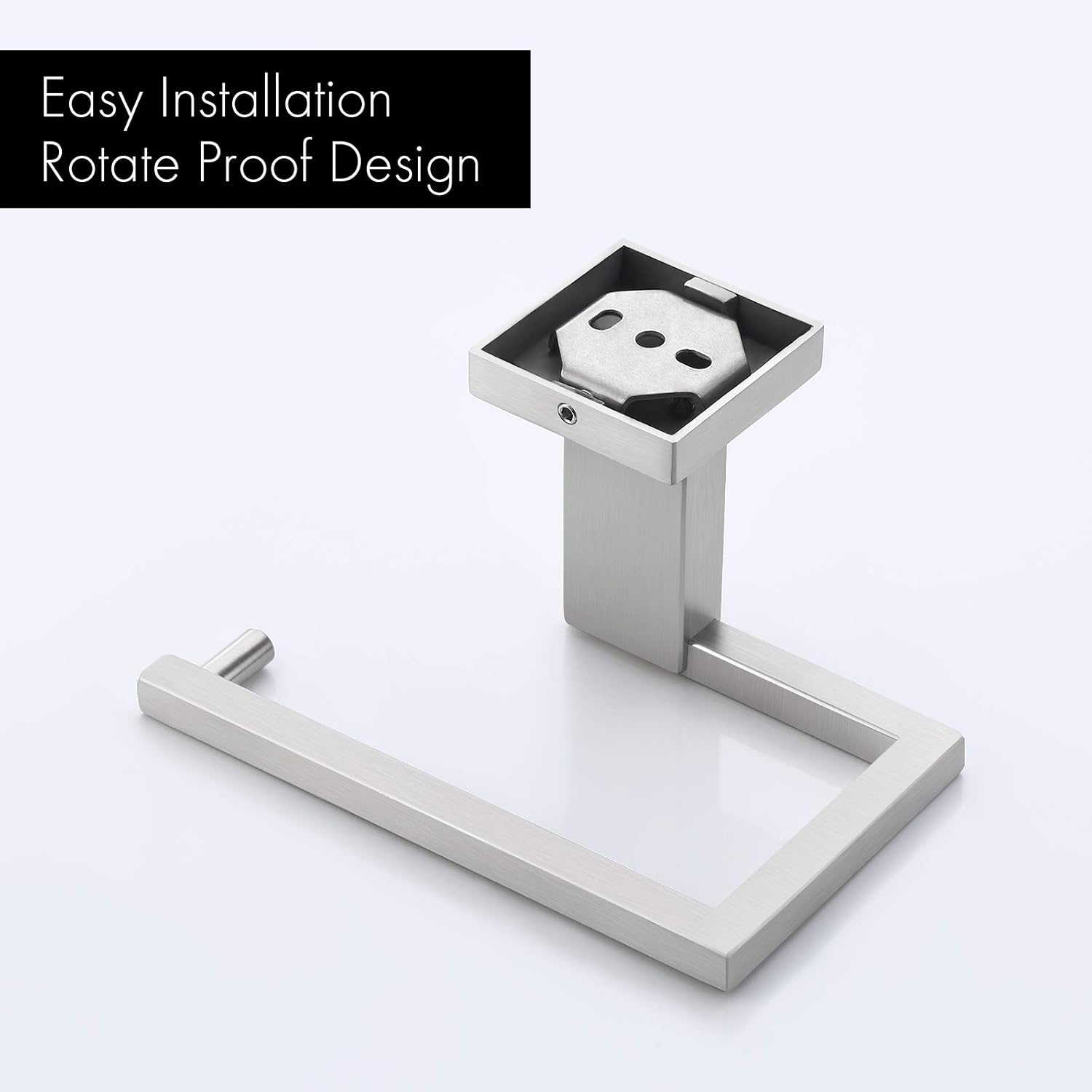 Toilet Paper Holder Wall Mount Bathroom Tissue Roll Holder Stainless Steel SUS 304 Brushed, TPH2470-2