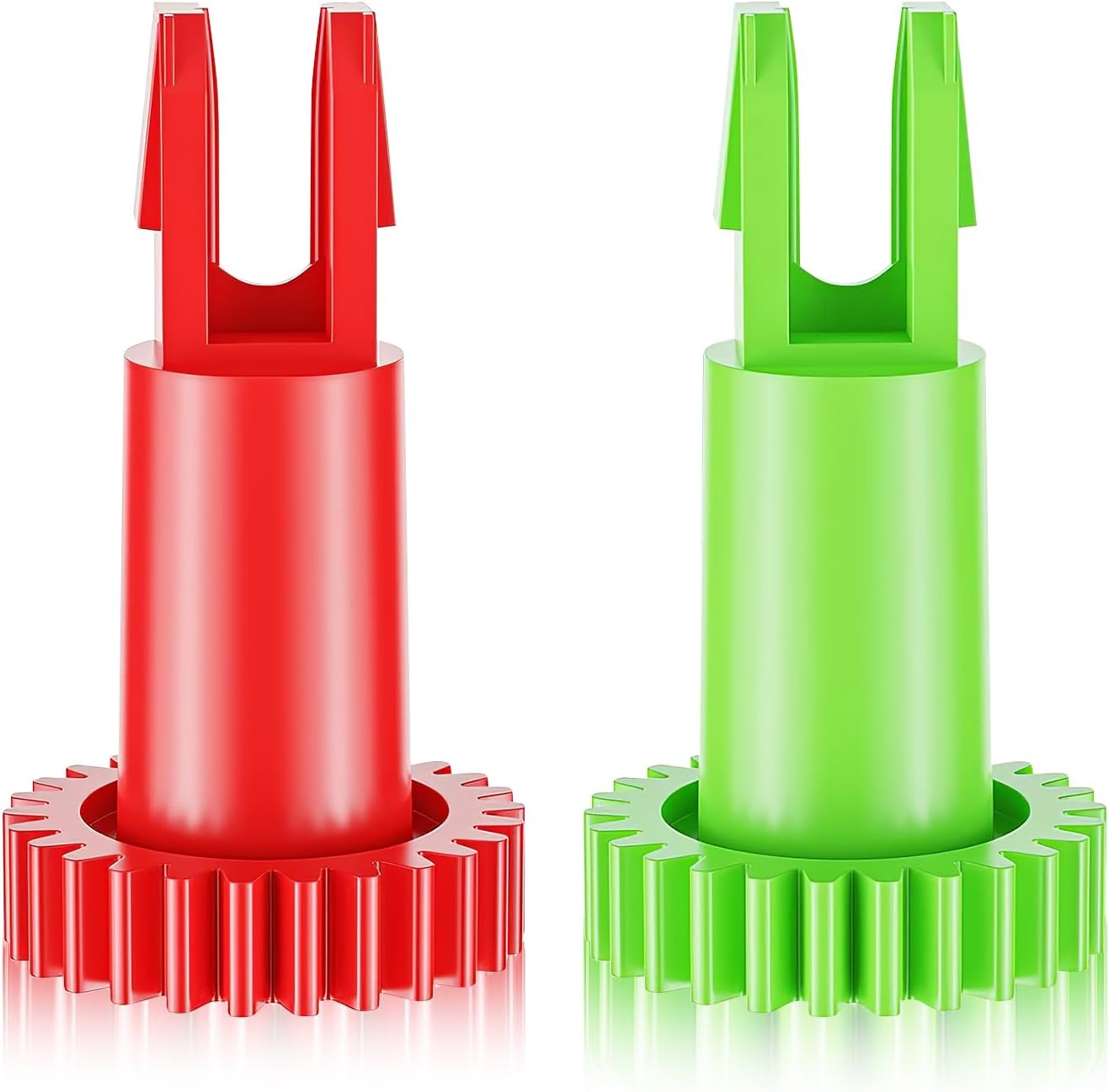 Side Brush Motor Snap Gear for ECOVACS DEEBOT OZMO 950/ 920/ N5/ N8 T5/ T9/ T8 Robot Vacuum Cleaner Accessories Spare Parts, 1 x Red Gear, 1 x Green Gear