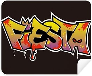 Graffiti Street Fiesta Hand-Decorated Cleaning Cloth Screen Cleaner 2pcs Suede Fabric