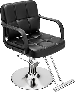 L'aimefois Barber Chair for Hair Stylist- 360° Swivel, Adjustable Height, Capacity 350 LBS with Heavy Duty Hydraulic Pump,...