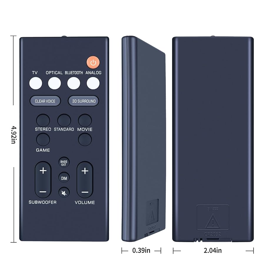 Amazon | 交換用サウンドバーリモコン ヤマハサウンドバー SR