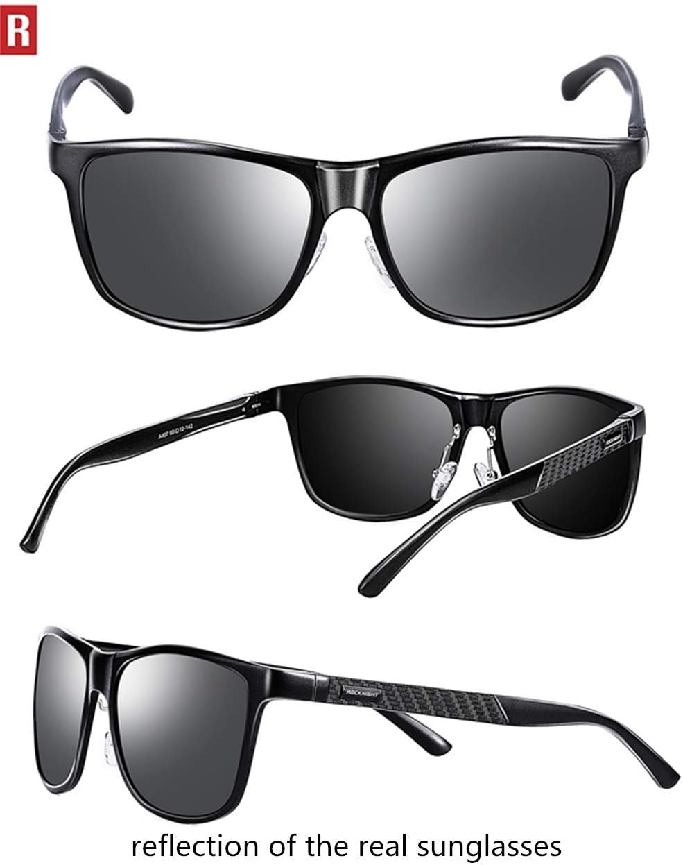 ROCKNIGHT HD Polarized UV400 Protection Outdoor Hiking Sunglasses