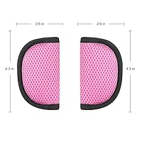 Vista 4 de Accmor Correas de asiento de automóvil para bebés y niños, fundas suaves para correas de asiento de automóvil, fundas de cinturón de seguridad