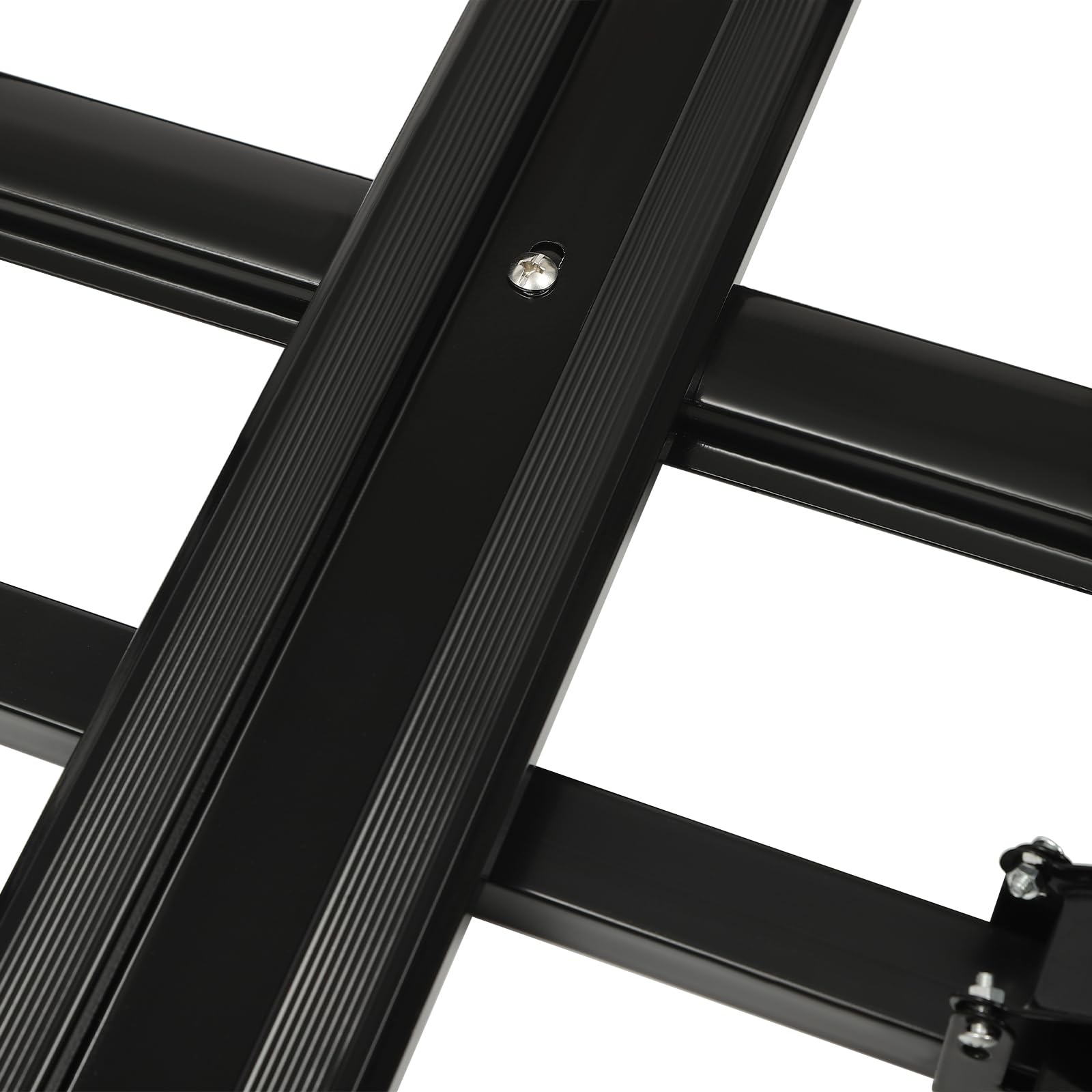 Portaequipajes para coche, 140 x 100 cm, universal, aluminio, capacidad de peso de 150 kg, portaequipajes para SUV, modelos con portaequipajes integrados, color negro