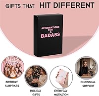 Vista 4 de Tarjetas de afirmación Badass - Tarjetas motivacionales e inspiradoras diarias para mujeres