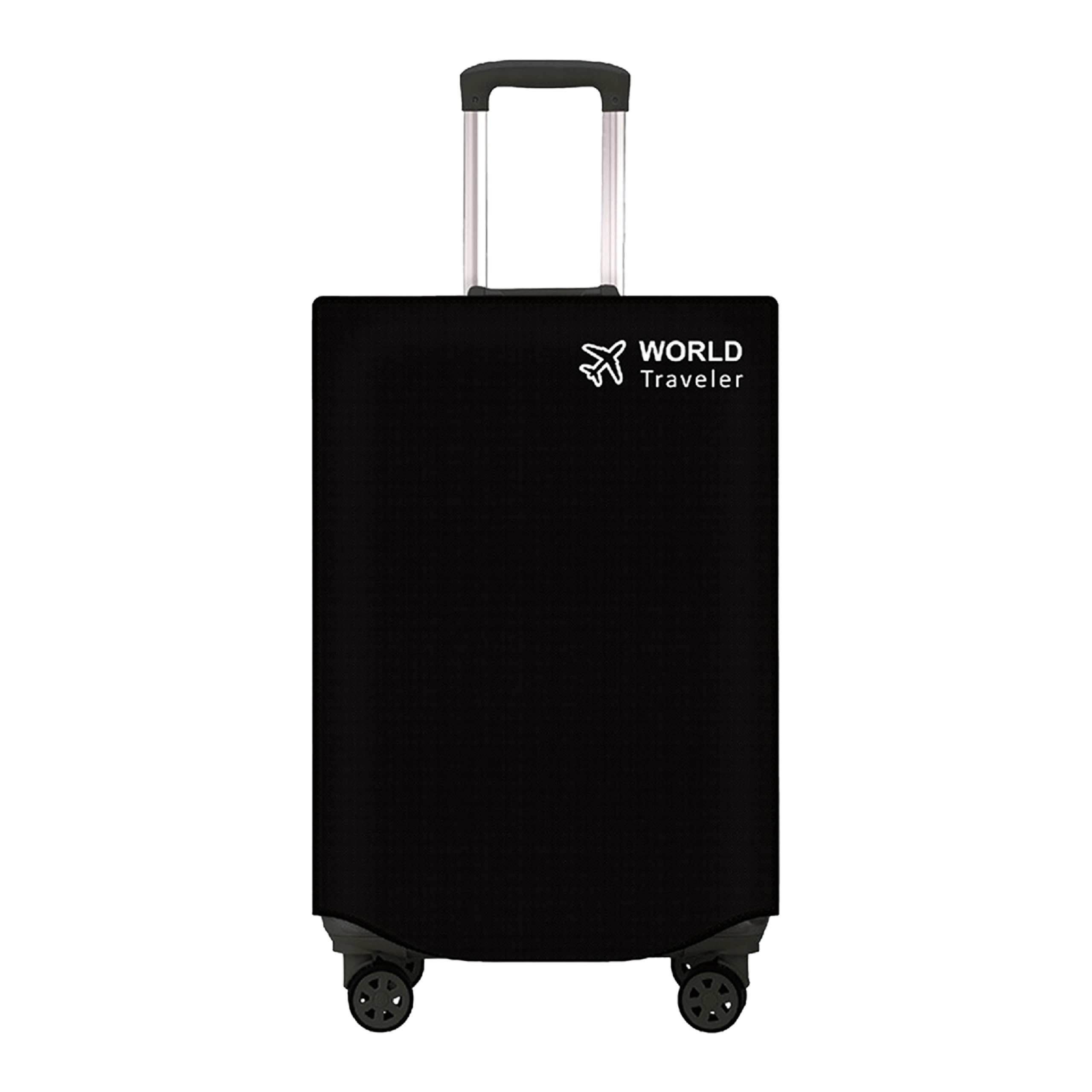 Kraptick Non-Woven Luggage Cover – Waterproof, Dustproof, and Stretchable Luggage Protector Cover, Durable Non-Woven Luggage Case for Trolley Bags with Stretchable and Durable Design (Black-28 Inch)