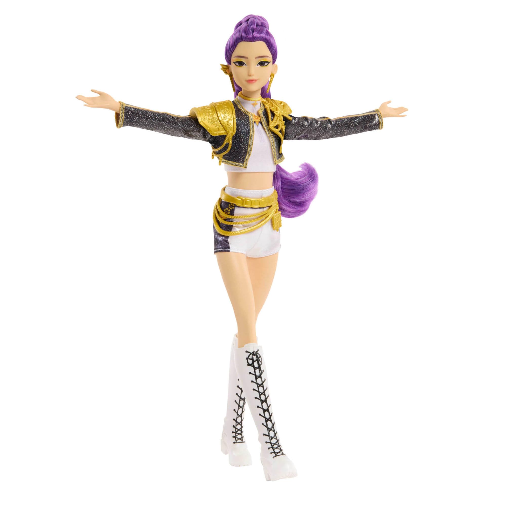 Mattel KPOP Demon Hunters HUNTR/X Rumi “Golden” Muñeca Cantante | Con conjunto distintivo removible, 5 articulaciones, inspirada en la película, JRN40