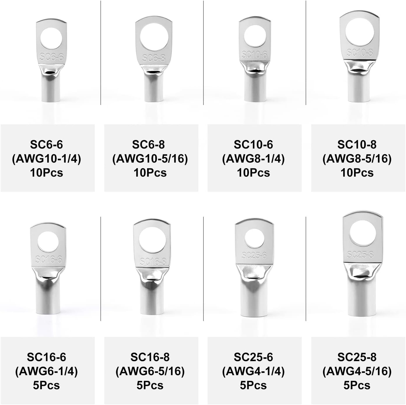 Buy Zhushan Battery Cable Lug Crimping Tool Kit, Electrical Lug Crimper