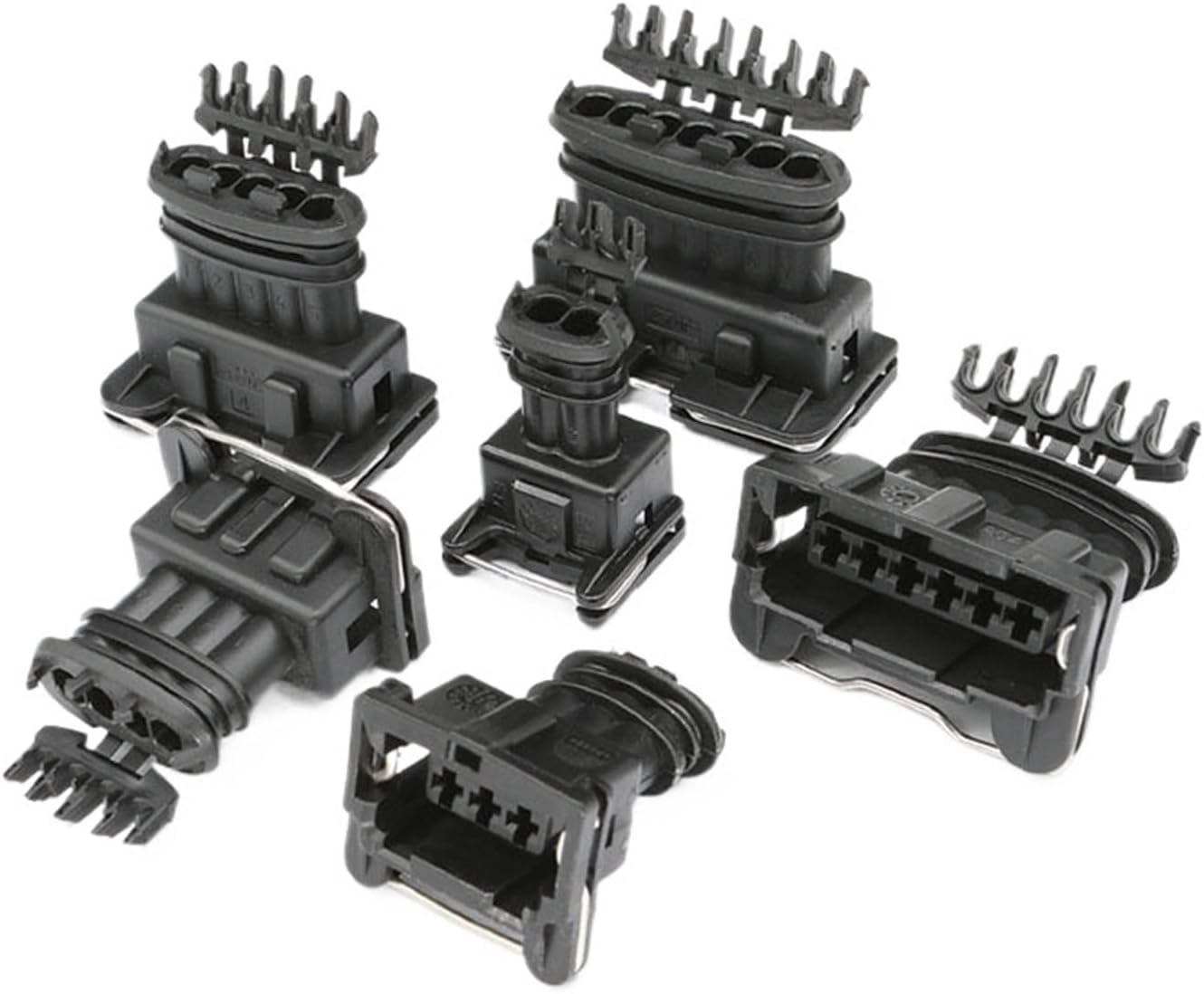 1Pcs 282191-1 2 3 4 6 7 Hole EV1 EFI Throttle Injector Sleeve Connector 2P 3P 4P 6P 7Pin 282189-1 282192-1 282191-1 282193-1(282192-1 4P Female)