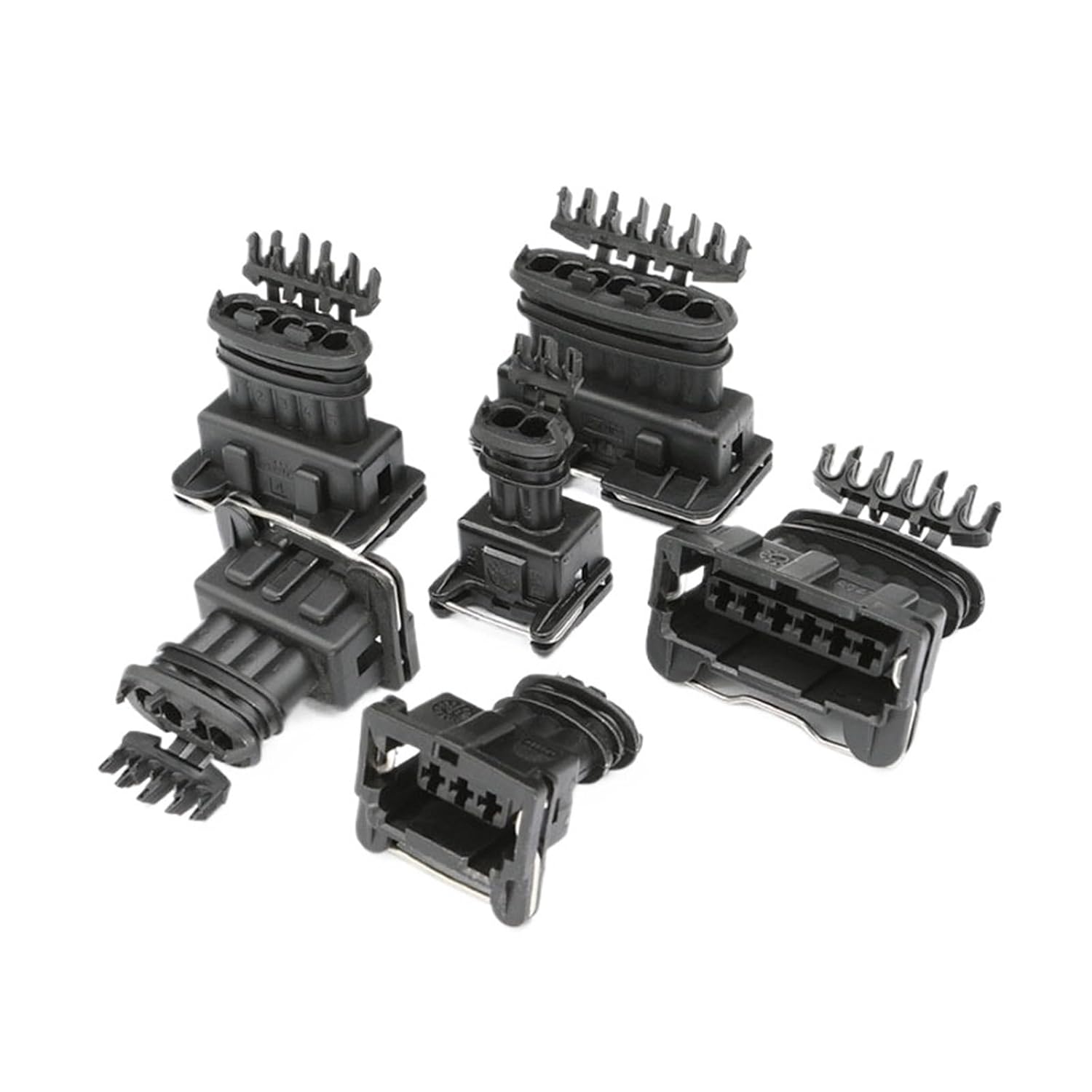 1Pcs 282191-1 2 3 4 6 7 Hole EV1 EFI Throttle Injector Sleeve Connector 2P 3P 4P 6P 7Pin 282189-1 282192-1 282191-1 282193-1(282236-2 6P Female)