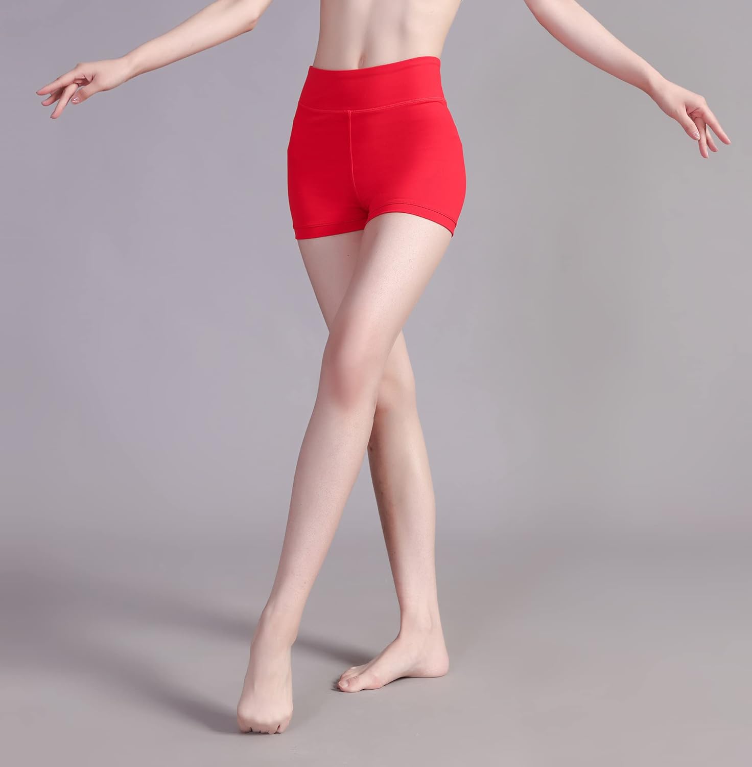 Girls Dance Gymnastics Shorts for Tumbling Volleyball Cheer Ballet Spandex Biker - Image 3