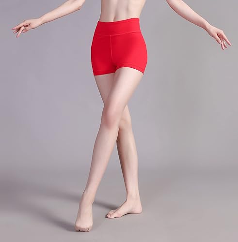 Miniatura 3 de Swdarz Pantalones cortos de gimnasia para niñas, para voleibol, animación, ballet, elastano