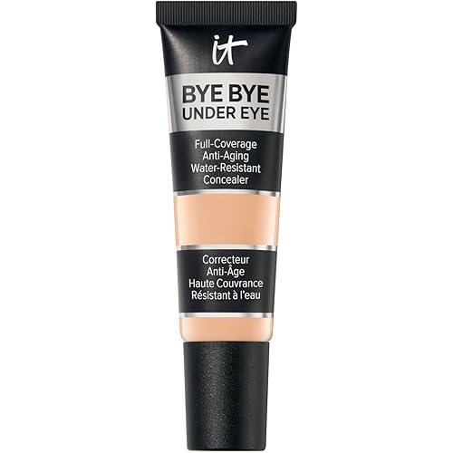 IT Cosmetics Bye Bye Under Eye Concealer - Water-Resistant, 24H Full Coverage Brightening Concealer For Dark Circles, Fine Lines, Redness & Discoloration, Anti-Aging Color Correcting Cream - 0.4 fl oz