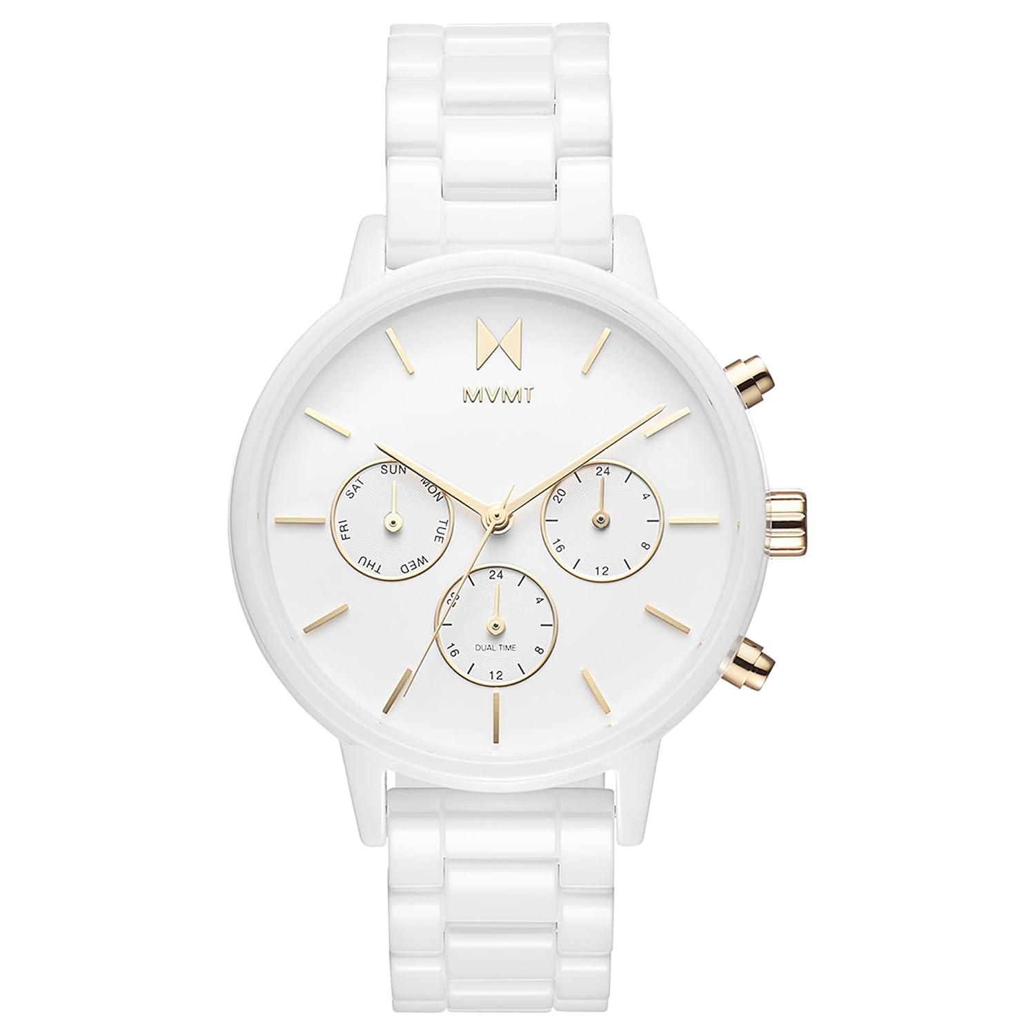 MVMT Nova Ceramic Qtz Multifunction White Dial Women's Watch|Ceramic Material|White Color Band - 28000120-D - Review, Price and Buying Guide