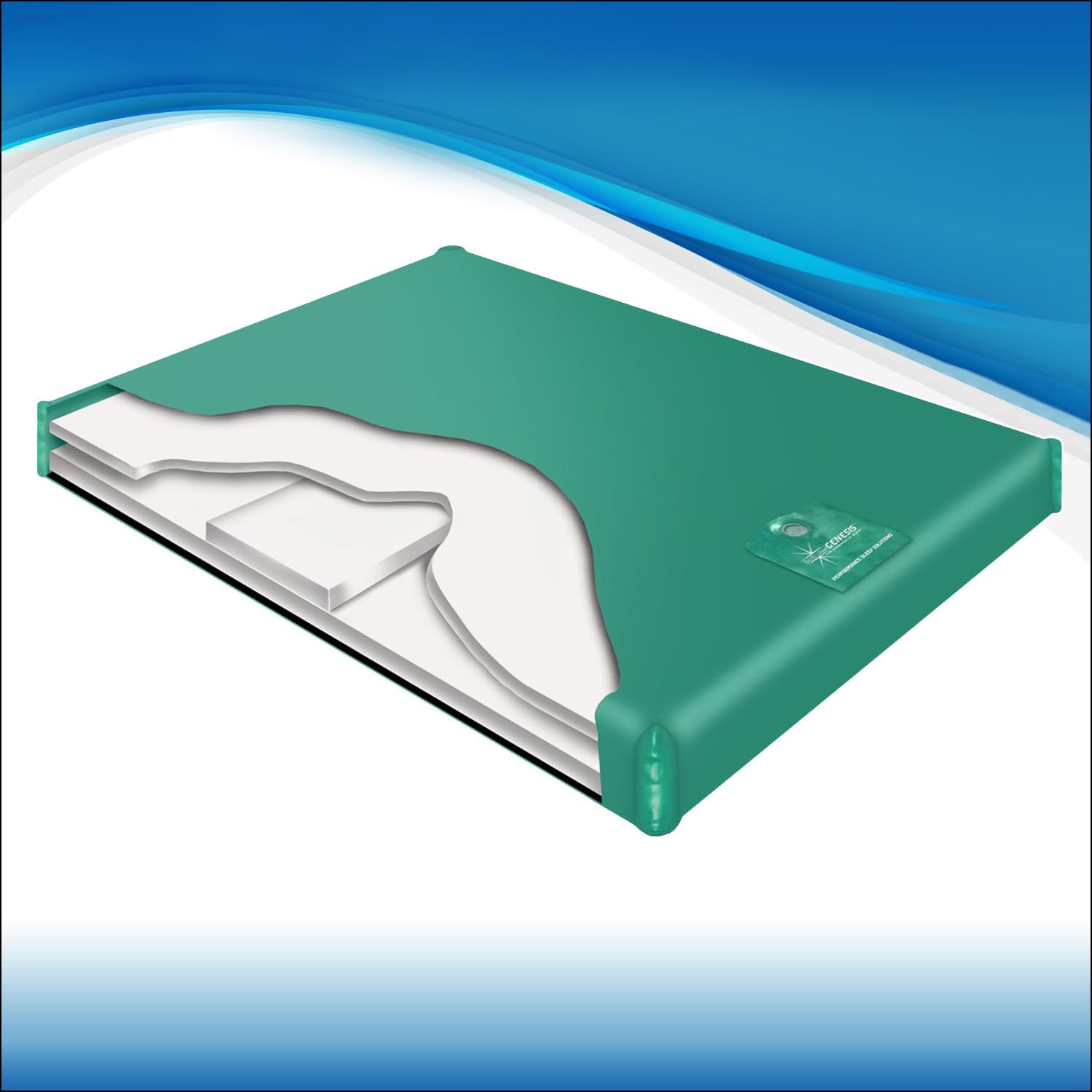 InnoMax Genesis 700 Semi Waveless Lumbar Support Waterbed Mattress, King