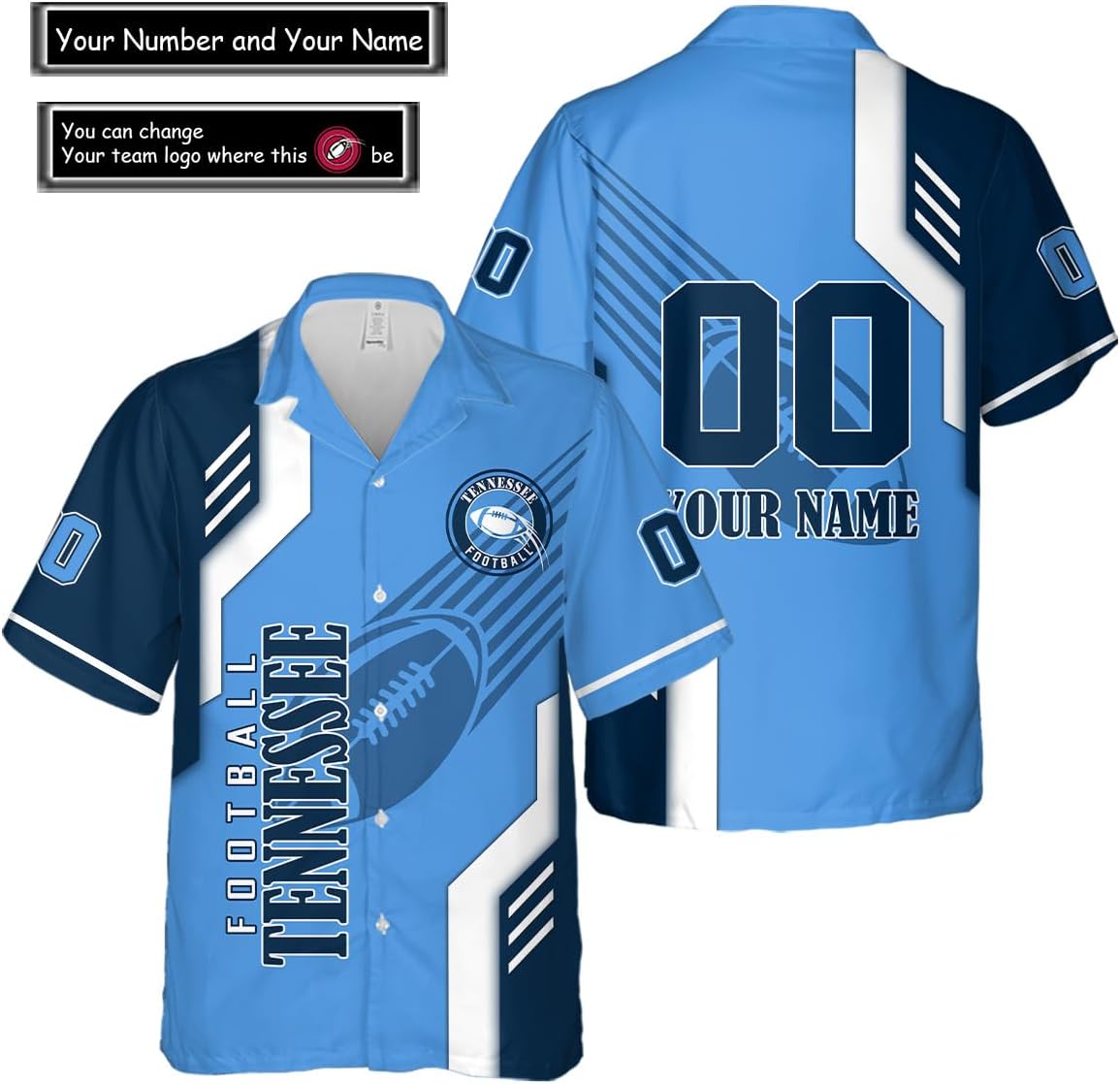 Discover Personalized Tennessee Football Team Titans Hawaiian Shirts for Men, Gift for Fan