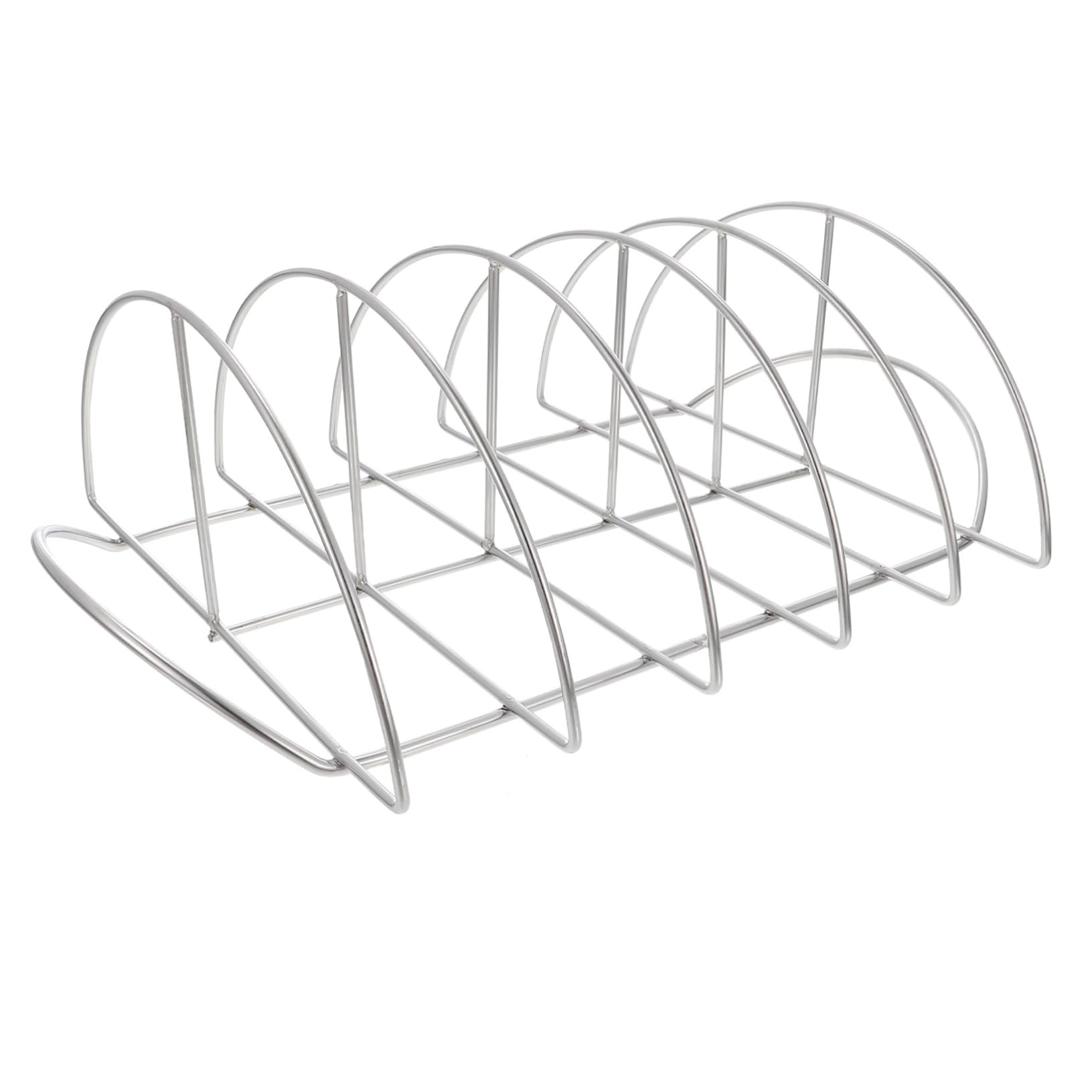 UPKOCH Supporto per Costine in Acciaio Inossidabile, Rastrelliera per Barbecue Multiuso per Carne e Pollo, Adatto per Casa e Picnic