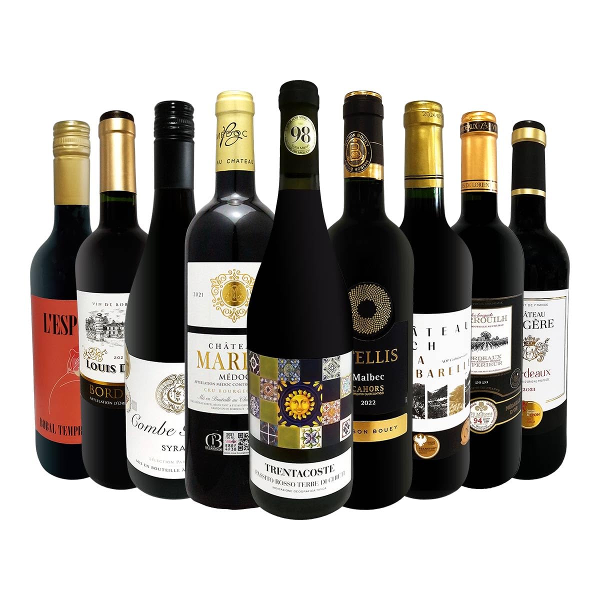 Amazon.co.jp: 赤ワイン 飲み比べセット 全て評価獲得のモノ凄い