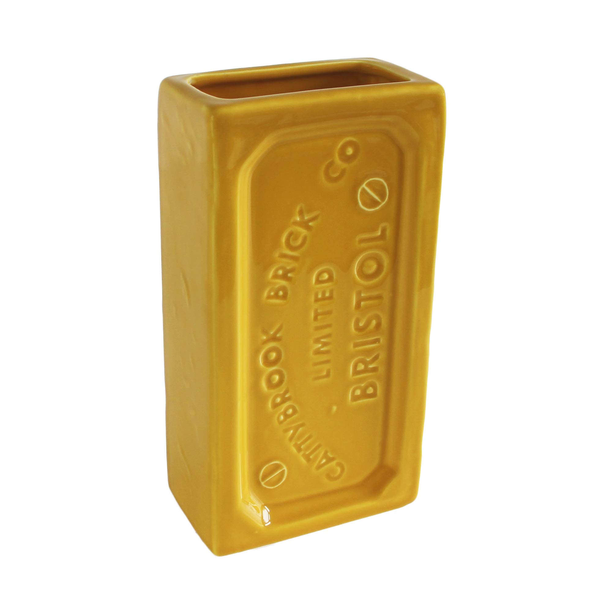 Stolen Form Bristol Brick Ceramic Vase Yellow
