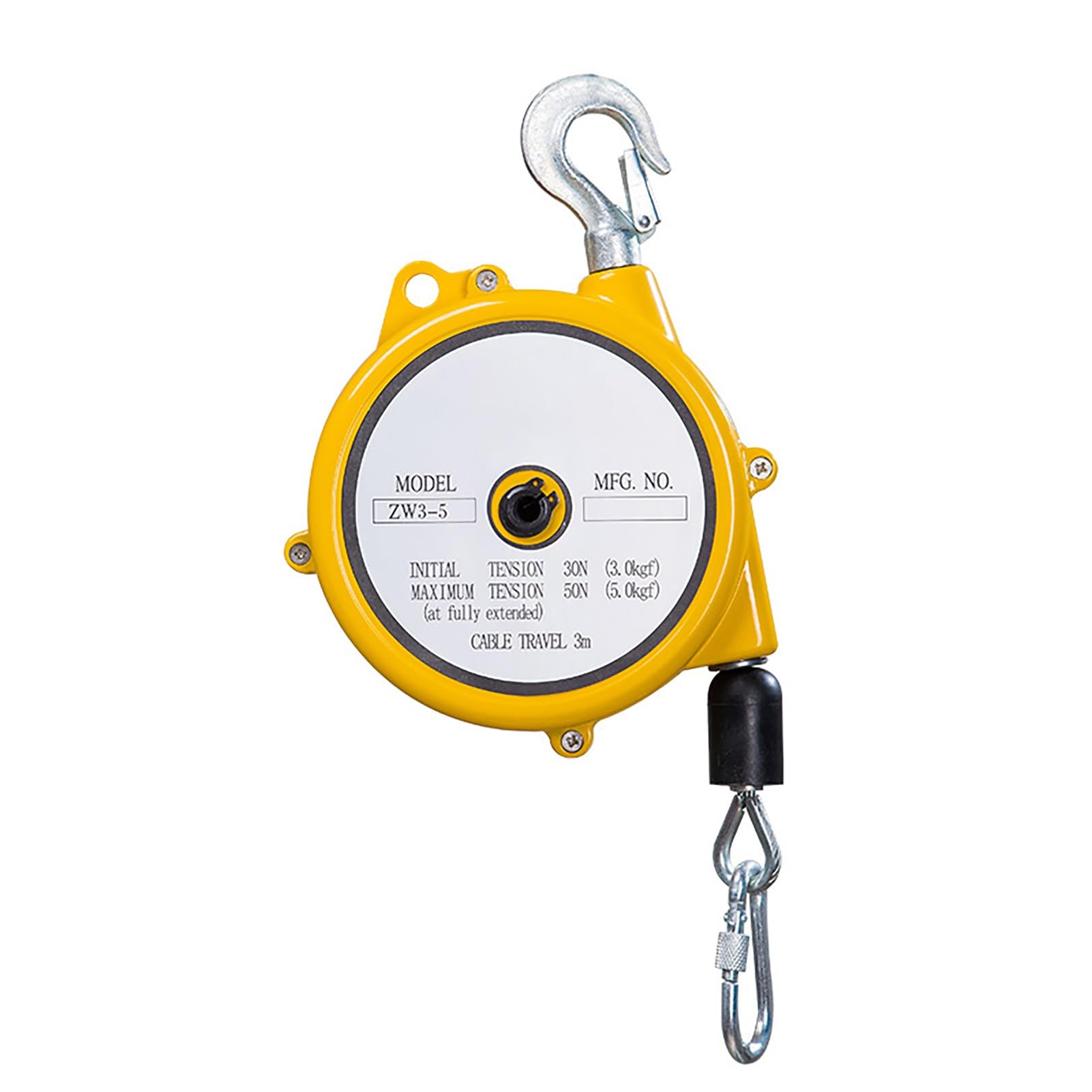 Rohcghc One Color Spring Balancer, Spring Balancer Heavy Duty, Retractable For Assembly Line Auline Automobile Mold, Parts Welding Wire Rope Length(3M3-5Kg)