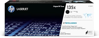 HP 135X Nero, W1350X, Cartuccia Toner Originale 2400 Pagine, Compatibile con le Stampanti LaserJet M209dw, M234dw, M234sdn, M234sdw, M209dwe, M234dwe, M234sdne e M234sdwe