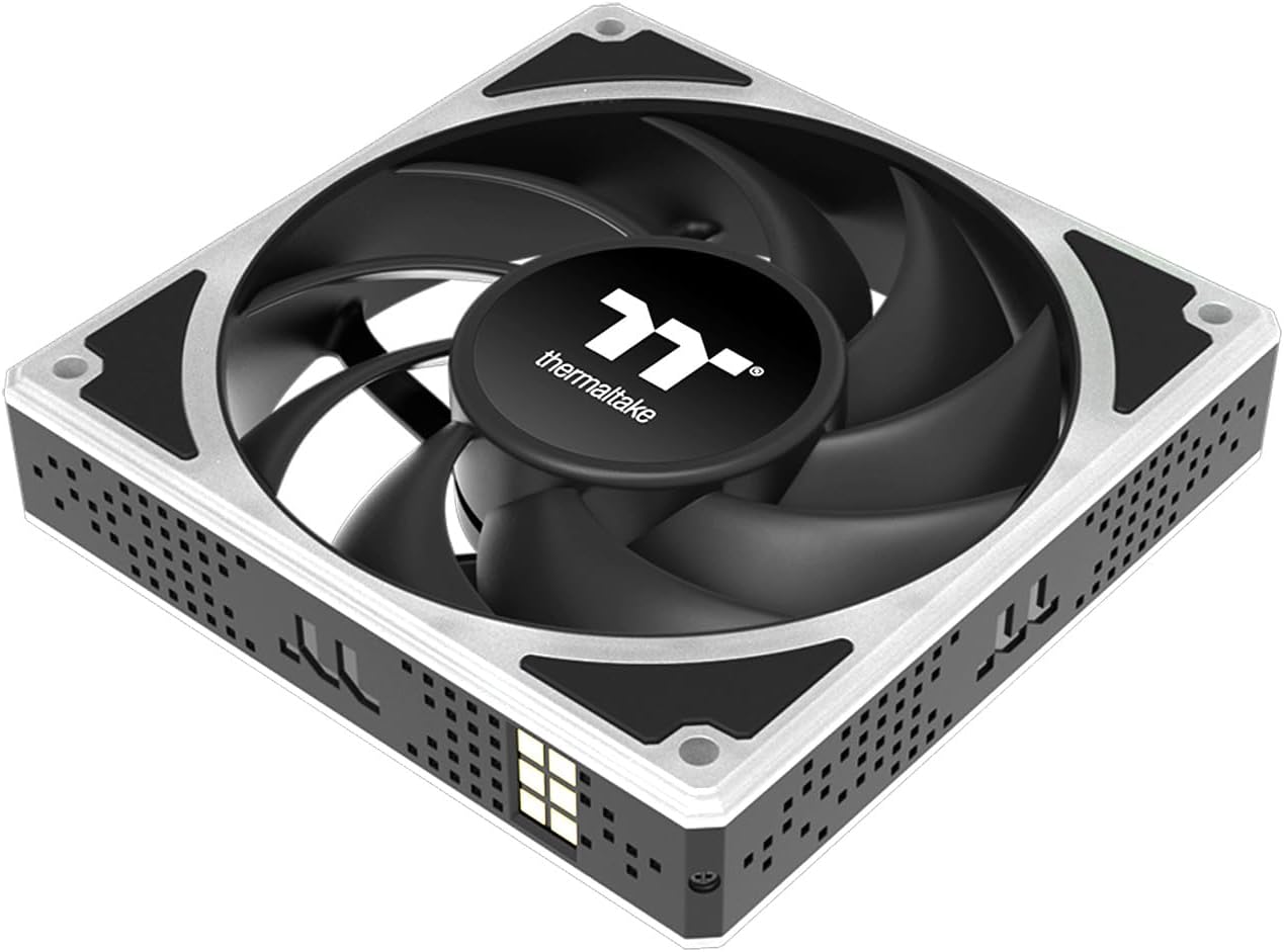 Thermaltake Toughfan EX 120 ARGB Sync; 120mm; 500~2000 RPM; MagForce 2.0; 2.86mm-H2O Static Pressure; Airflow 59.34 CFM; Hydraulic Bearing; 5V 3-Pin Motherboard Sync; 3-Pack; Black; CL-F210-PL12SW-A