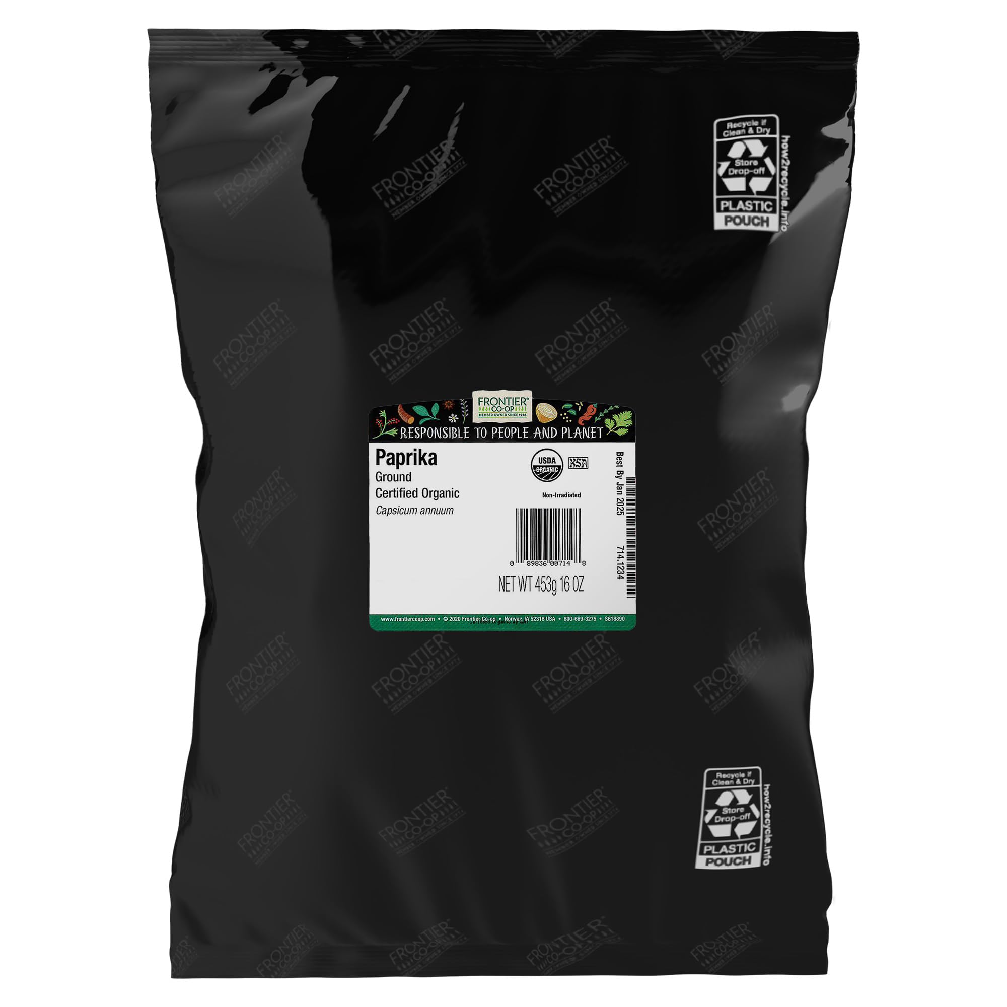 Amazon.com : Frontier Co-op Organic Ground Paprika 1lb Bulk Bag