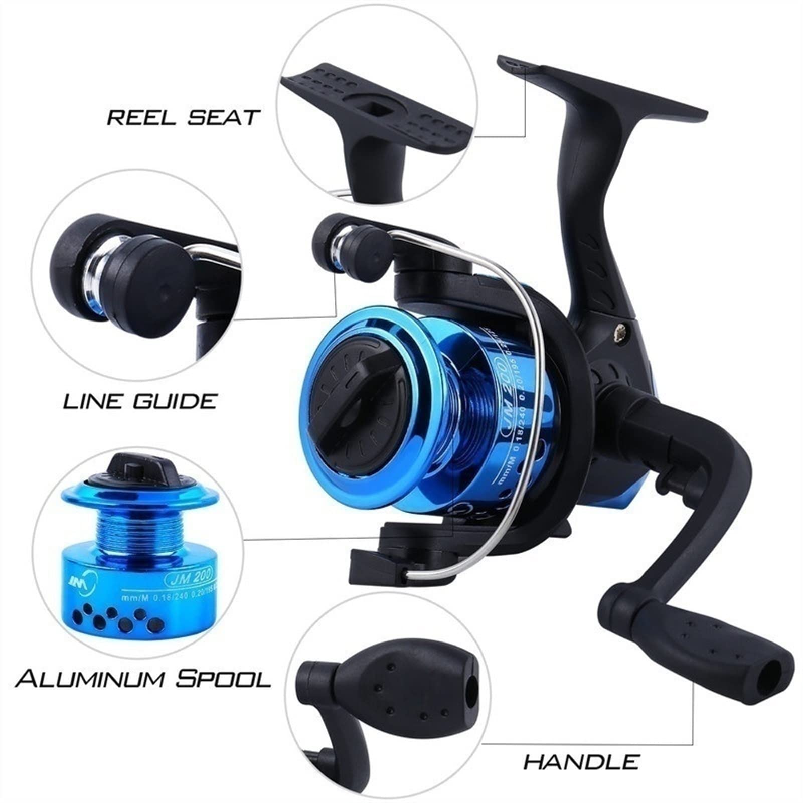 Amazon.com: Telescopic Fishing Rod Fishing Rod Full Kits with Telescopic  Fishing Rod and Spinning Reel Baits Hooks Saltwater Freshwater Travel Pole  Fishing Rods ( Bundles : 1.6m full set , Color :
