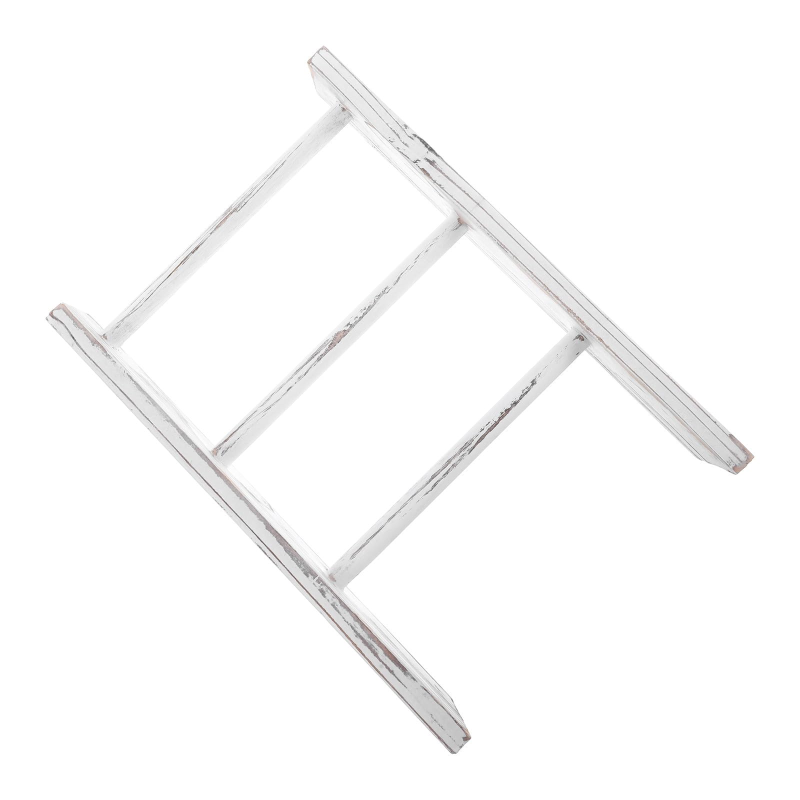 CALLARON Mensola Portasciugamani a Scala Piccola Bianca per Bagno Ganci Porta Strofinacci e Accessorio per Arredamento Country
