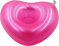 Vista 6 de Aoutacc Soportes de bebidas flotantes para piscina, inflables para bebidas, posavasos con mini bomba de aire