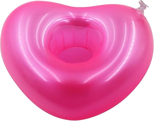 Miniatura 6 de Aoutacc Soportes de bebidas flotantes para piscina, inflables para bebidas, posavasos con mini bomba de aire