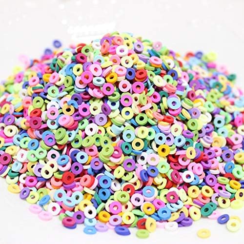 100g Mixed Color Clay Chocolate Sprinkles Heart Shaped DIY Parts Fake Cake Decorating Polymer Clay Sweets Deco Fimo…