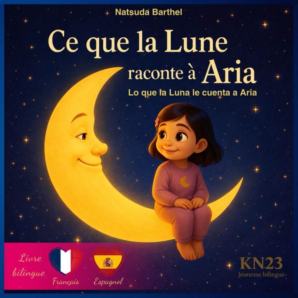 Ce que la Lune raconte à Aria: Livre jeunesse bilingue français – espagnol
