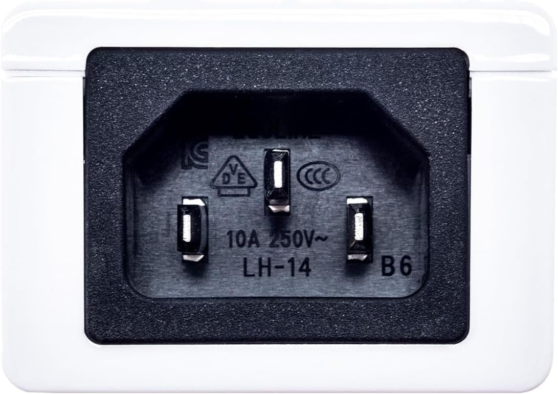 iFi SilentPower | DC Blocker+ | Connecteur IEC, Bloque Tout décalage CC, améliore la qualité de l'électricité CA pour Vos Aystems Audio et AV, élimine Le bourdonnement du transformateur.
