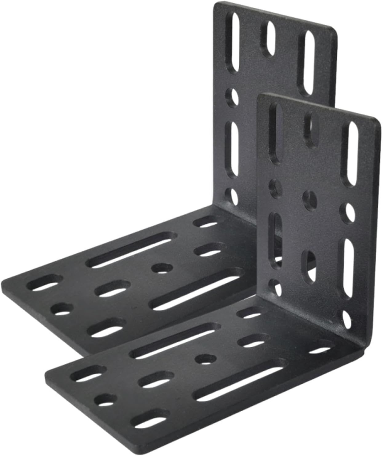 2Pcs Awning Mounting L Brackets Hardware Professional Universal Pre Drilled Brackets Awning Holder for Cross Bar Car- No Screws