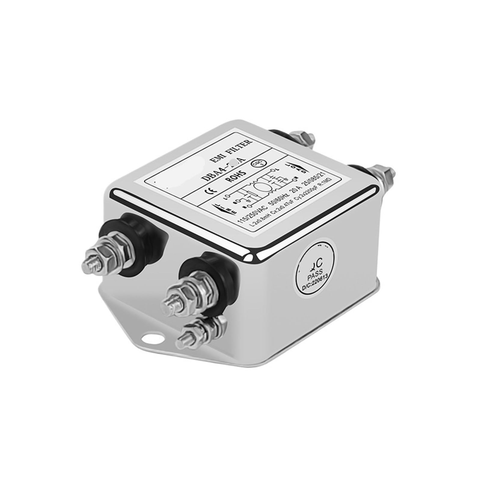 Filtre passe-bas électronique DBA4-20A atténuateur de bruit électrique 10A 30A