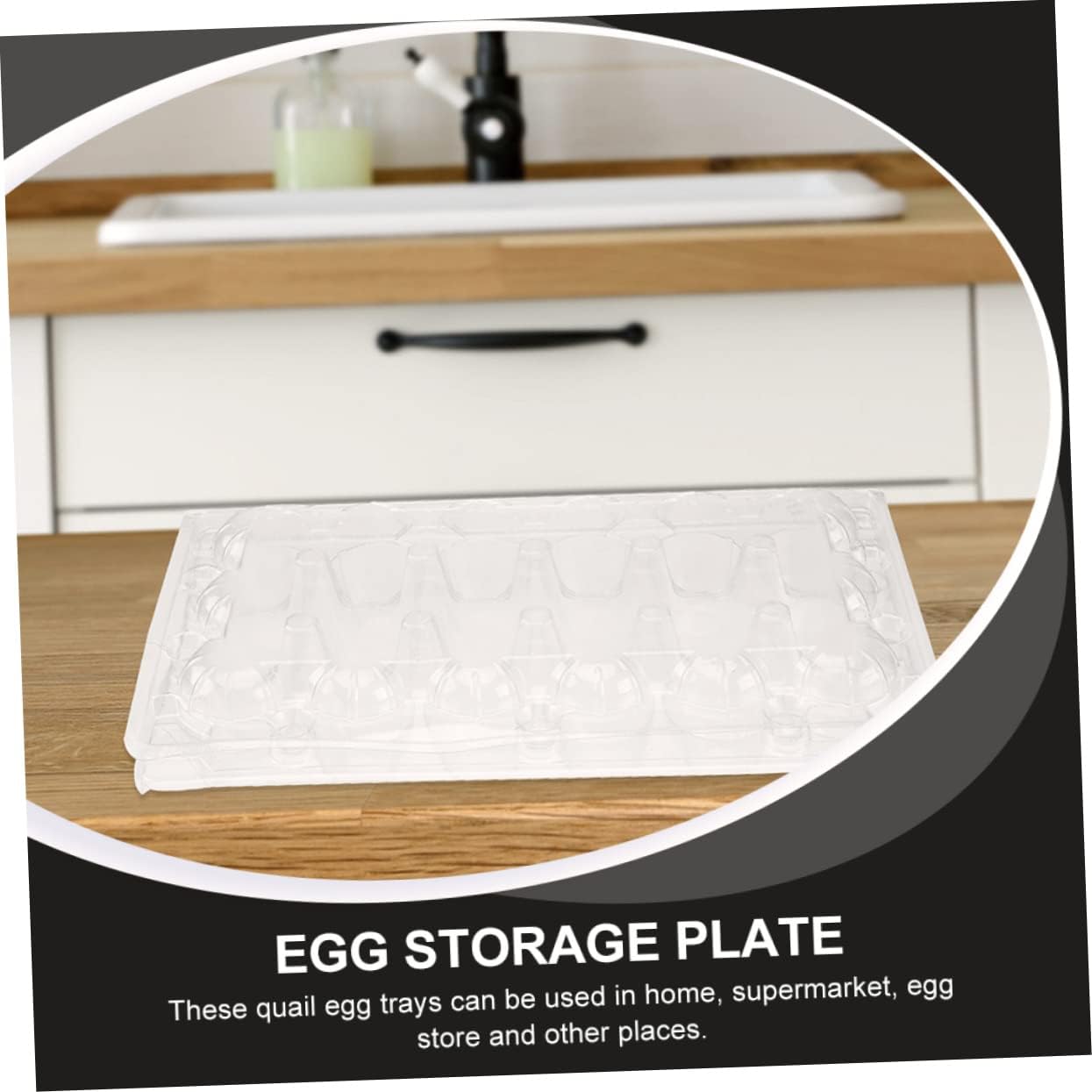 40pcs Quail Egg Organizing Boxes Storage Trays Cover Egg Storage for Refrigerator Easter Carton Holder