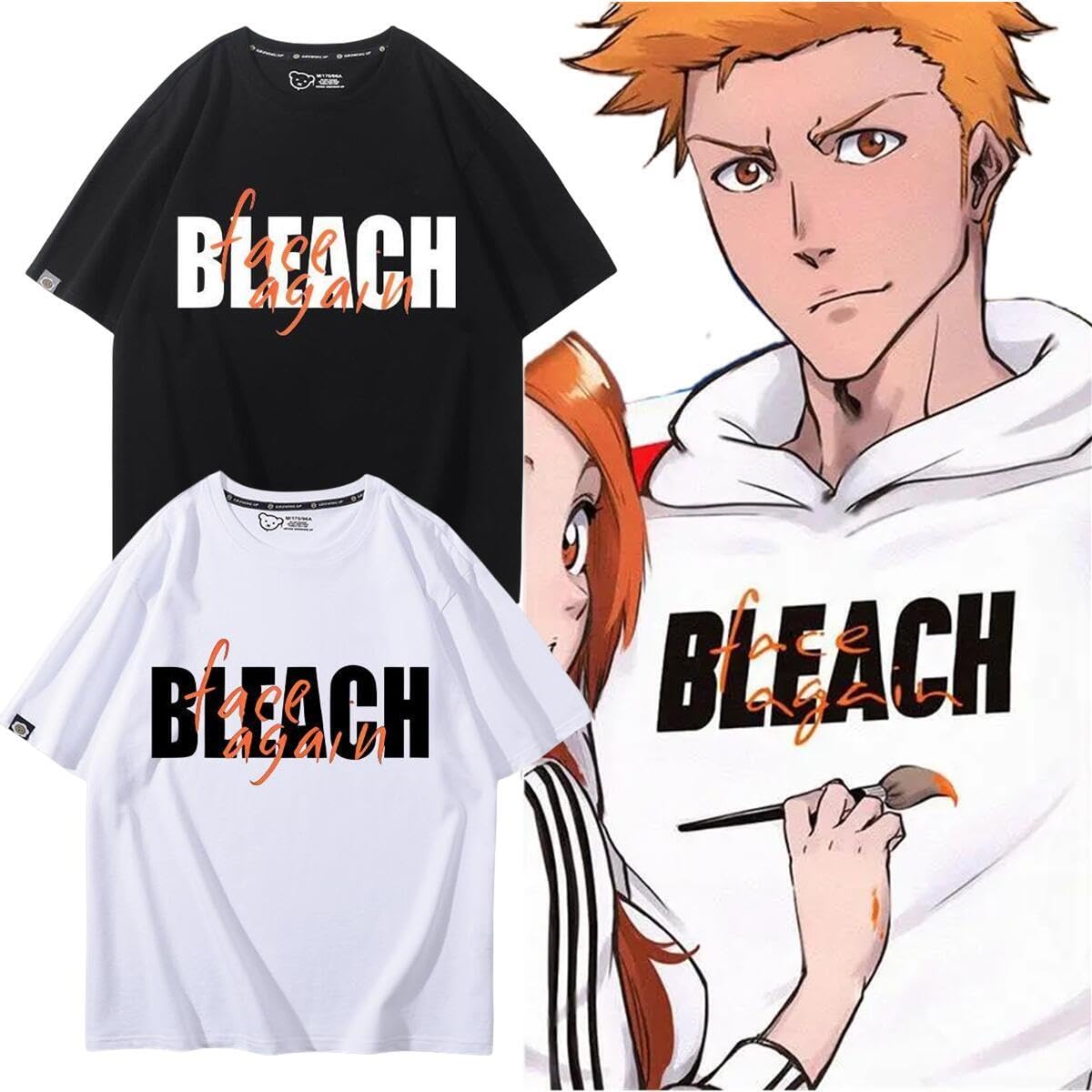 Amazon.co.jp: BLEACH ブリーチ tシャツ 半袖 黒崎一護 同じシャツ