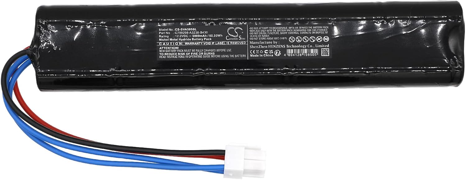 Cameron Sino Battery for Siemens VAS5051, VAS5051A, VAS5051B, VAS5051B/14 PN:Siemens 02803-08.98, 10632-08.00, 12153-01.2001, A5E00262564, C79298-A3238-B430, C799298-A3238-B430 5000mAh / 60.00Wh