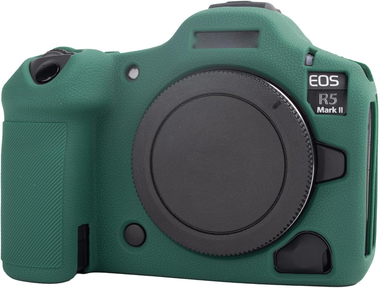 MUZIRI KINOKOO Silicone Case Compatible for Canon EOS R5 Mark II Digital Camera, Soft Rubber EOS R5 Mark II/EOS R5 II Protective case Cover with Anti-Slip Design - Green