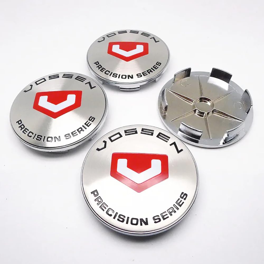 OBong 4Pcs Car Hub Centre Caps Wheel Center Cap Compatible with for 68mm Vossen Wheel Center Hub Caps Decoration Accessories,D-68mm