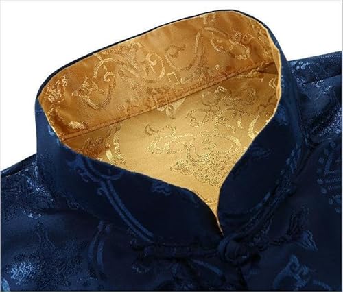 BoShiNuo Kung Fu Coats China Year Camisa masculina estilo chinês terno tang, roupas tradicionais par