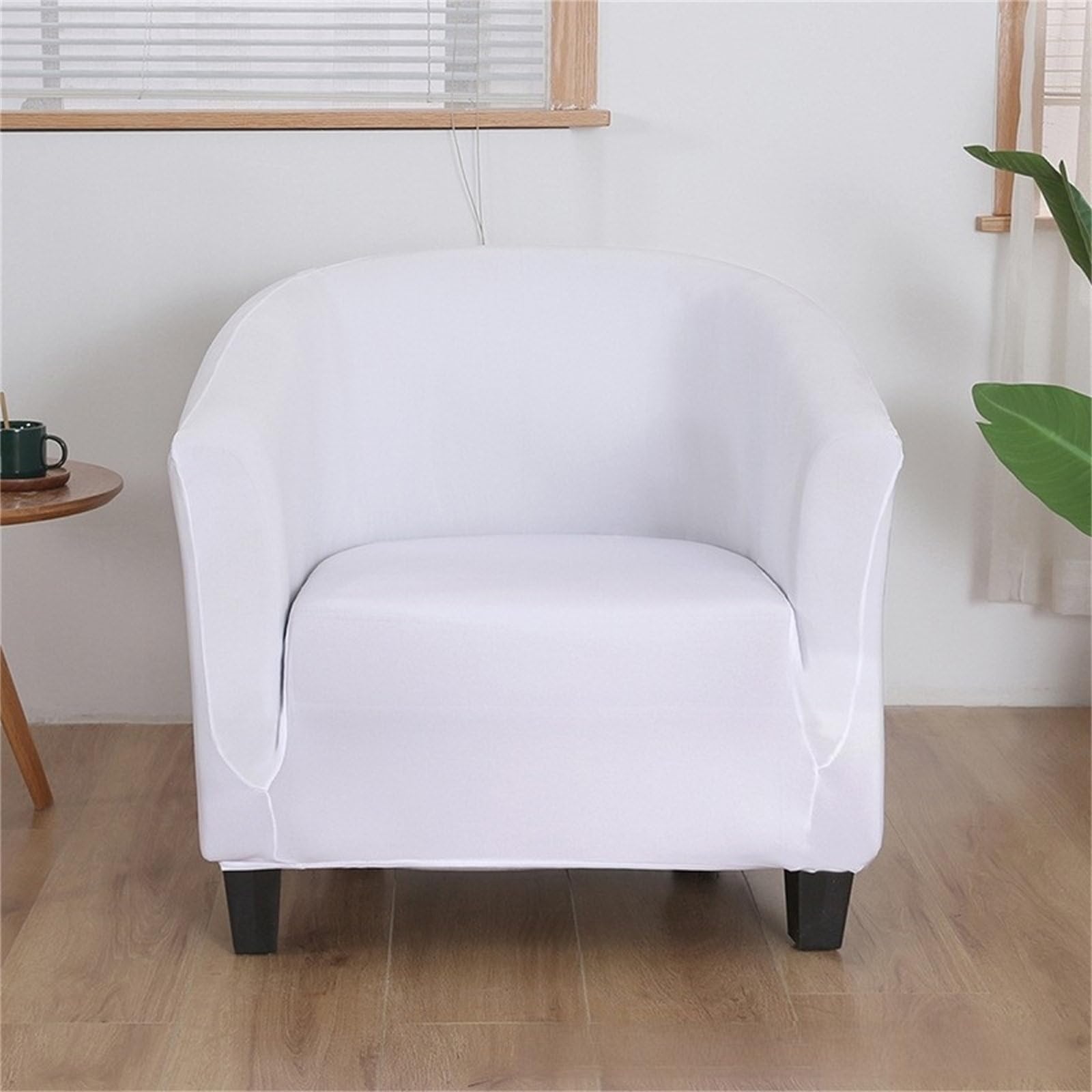 Housse Fauteuil 1 Place Extensible Gris - Protecteur Club Chair Lavable Quatre Saisons