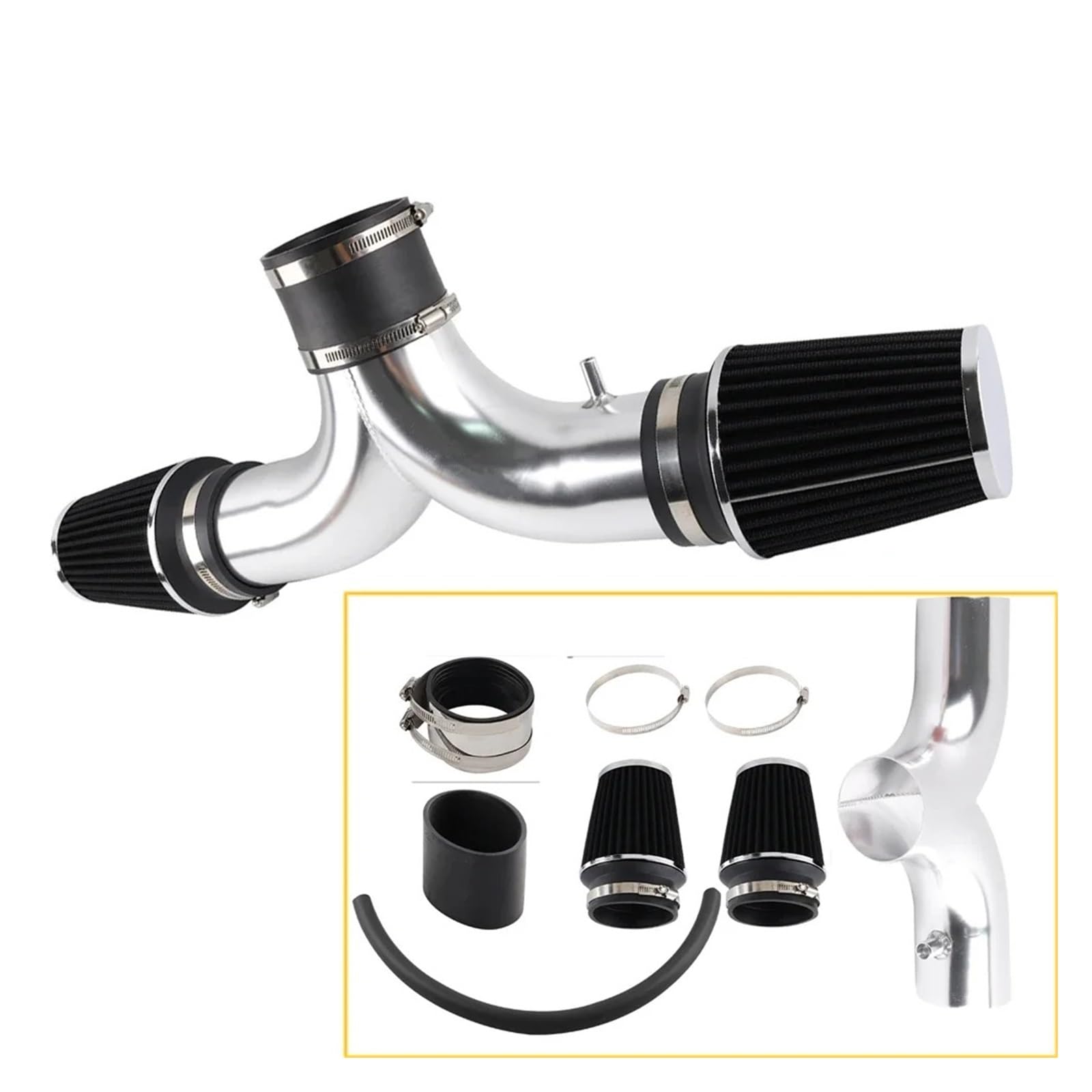 Para Dodge Para Durango Para Dakota Kit De Inducción Entrada Aire Tubo Doble Aluminio Toma Aire Coche