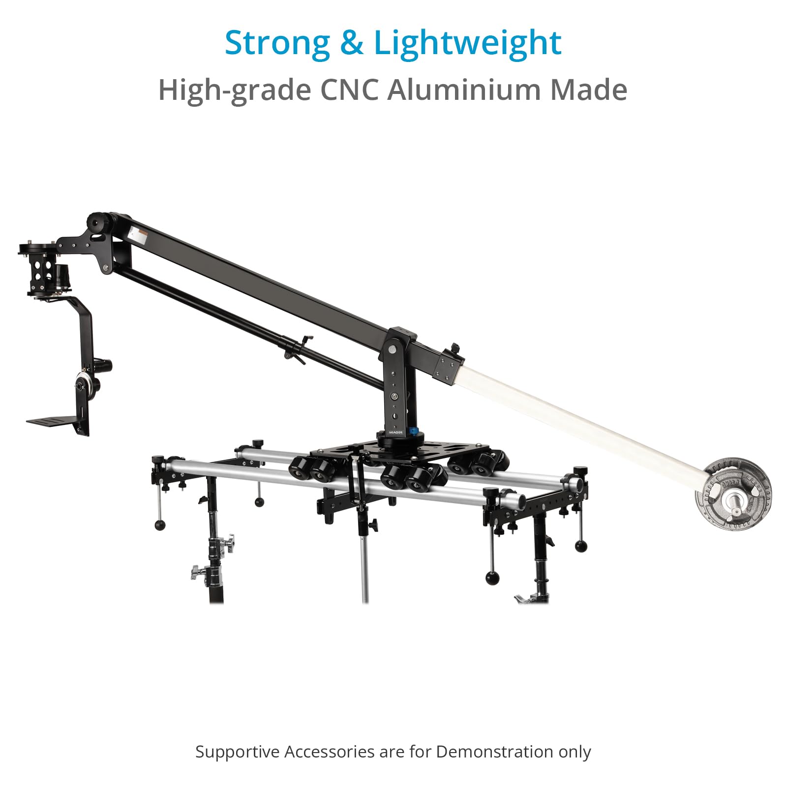 Proaim Kit de Rails Aluminium 8 ft pour Systèmes de Dolly Caméra | Compatible avec les dollies Polaris, Fusion et Breeza, tubes Ø 1,5", charge jusqu'à 50 kg.