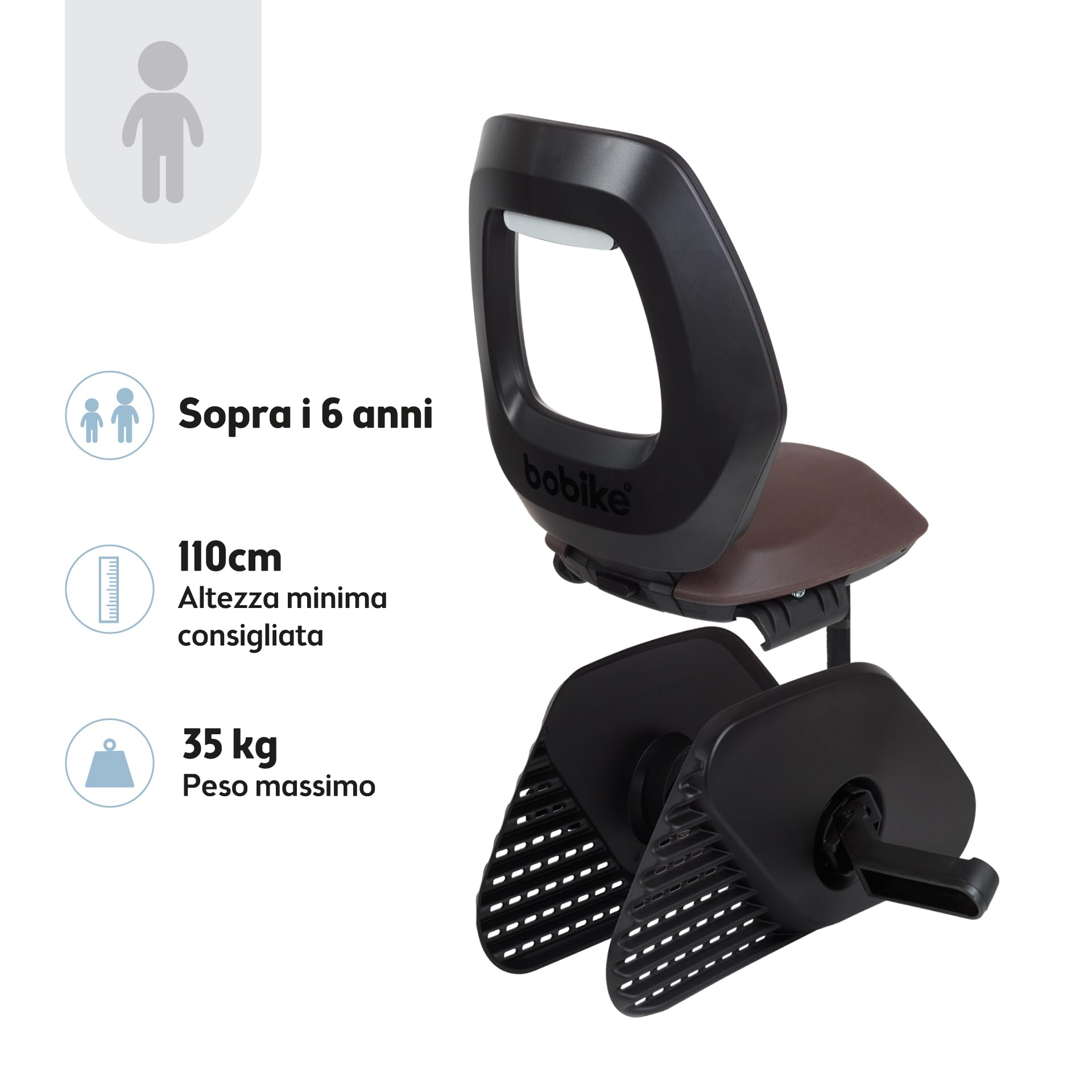 Bobike Rear Junior Bike Seat One Carrier Mounting System - Seggiolino Unisex-Baby