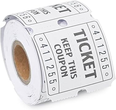 Amazon.com : DGBDPACK 250 Raffle Tickets, 50/50 Double Roll Tickets for ...