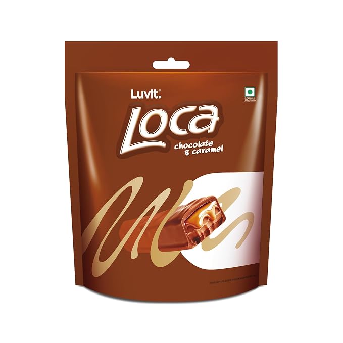 LuvIt. Loca Home Delight Chocolate Caramel Bar with Nougat | Premium Chocolate Bars | Ideal for Sharing and Gifting | Perfect for Celebrations and Special Occasions | Pack of 1 – 200g