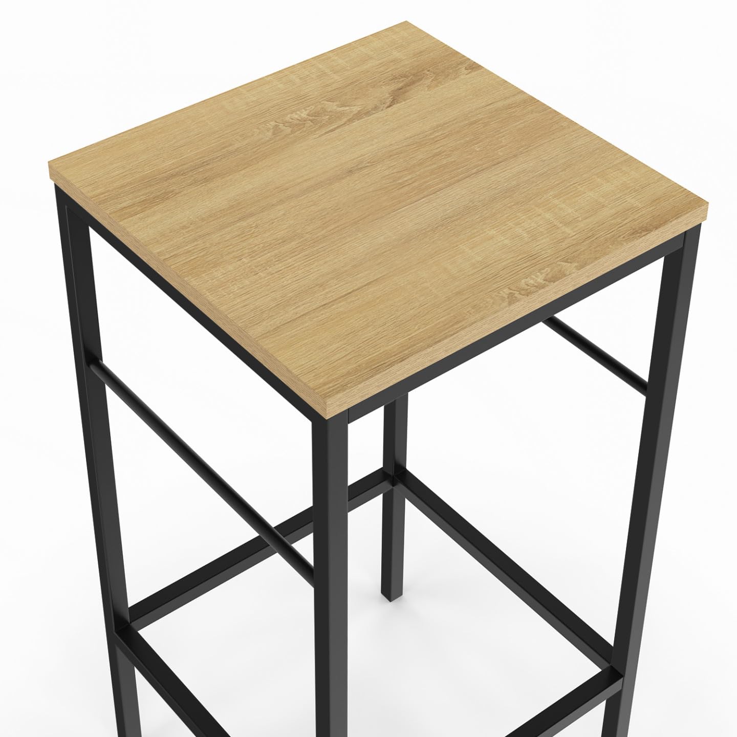 IDMarket - Lot de 2 tabourets de Bar Detroit Design Industriel